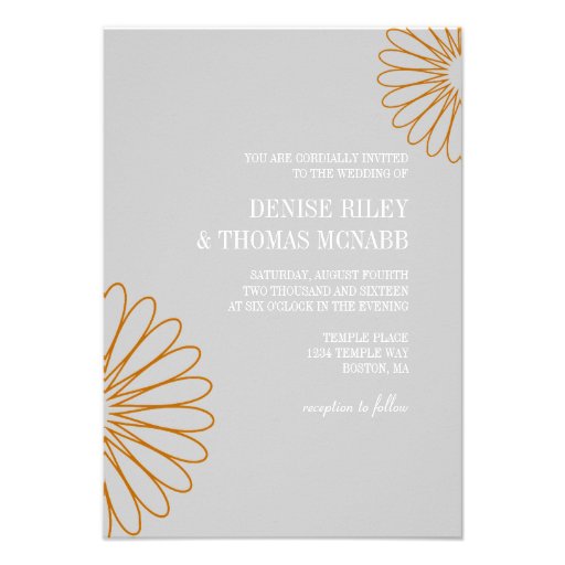 Wedding Invitation | Two Flowers |gr