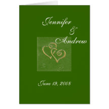 Wedding Invitation - Two Hearts Cards