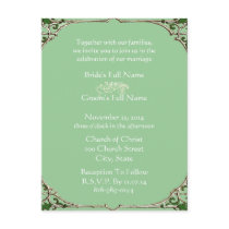 Wedding Invitation Vintage Frame postcards