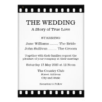 Wedding Invitation With A Movie Film Theme at Zazzle