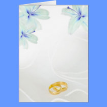 wedding invitation with lilies cards