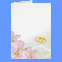 wedding invitation with lilies cards