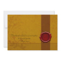 Wedding Invitation with Seal