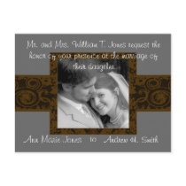 Wedding Invitation with Your Photo postcards