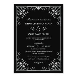 Wedding Invitations | Art Deco Style