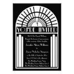Wedding Invitations - Black & White Art Deco Style