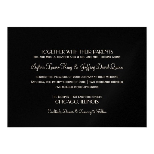 Wedding Invitations | Chicago City Skyline