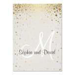 Wedding Invitations | Gold Glam Confetti Invite