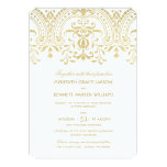 Wedding Invitations | Gold Vintage Glamour