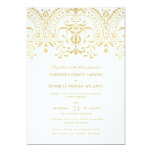 Wedding Invitations | Gold Vintage Glamour