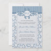 Wedding Invitations in Blues with Ornate Pattern invitation