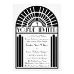 Wedding Invitations in Bold Art Deco Style