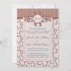 Wedding Invitations in Spice with Ornate Pattern invitation