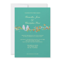 Wedding Invitations, love birds by custom_stationery Wedding Invitations, love birds
