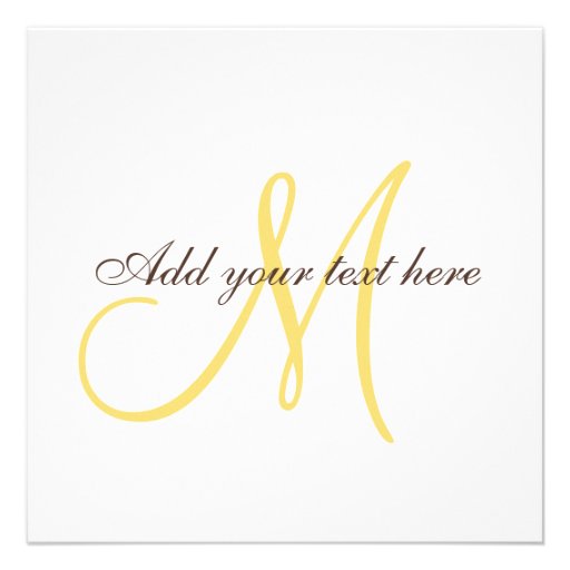Wedding Invitations Monogram Giraffe Pattern