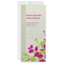 WEDDING INVITATIONS :: nature silhouette 3P