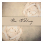 Wedding Invitations - Vintage - Rose