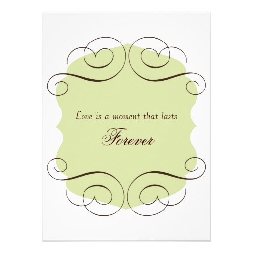 love quote romantic vintage style wedding invitations with love quote ...