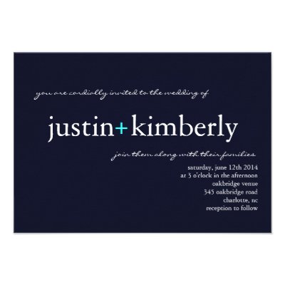 Wedding Invite | A+ |small bluetur