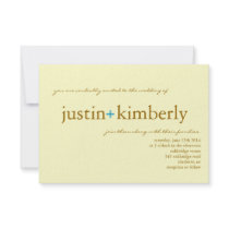Wedding Invite | A+ |small ivbr