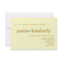 Wedding Invite | A + |small ivbr invitation