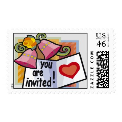 Wedding Invite Postage Stamp