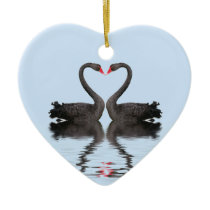 Wedding Keepsake Romancing Swans Wedding Set Christmas Tree Ornament