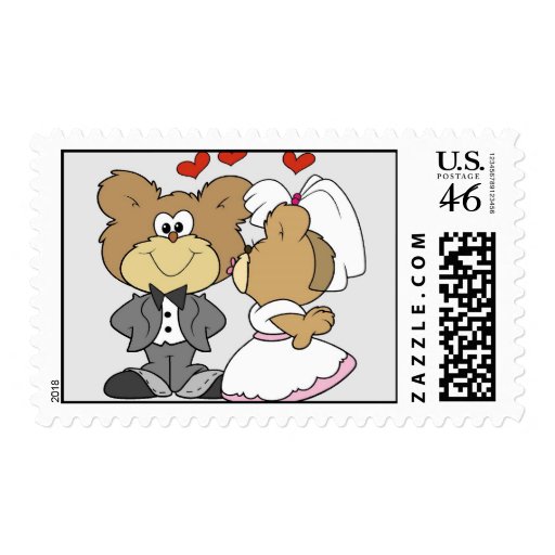 Wedding Kiss (bears) Stamps