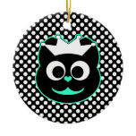 Wedding Kitty Green Christmas Ornament
