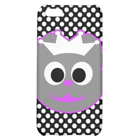 Wedding Kitty Purple - Gray iPhone 5C Covers