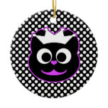 Wedding Kitty Purple Christmas Tree Ornaments