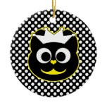 Wedding Kitty Yellow Ornaments