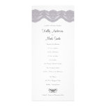 Wedding Lace grey & black invite
