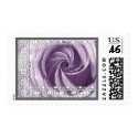 Wedding LAVENDER PURPLE Rose SILVER & LACE Border stamp