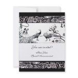 wedding love birds black adn white