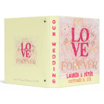 Wedding Love Bridal Photo Binder - Custom Text