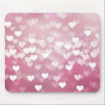 Wedding Love Vector Background shiny pink hearts mousepads
