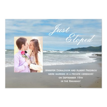 Wedding Marriage Elopement Announcement Invitation 5" X 7" Invitation Card