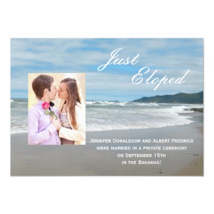 Elopement ideas!: Wedding Marriage Elopement Announcement Invitation 5 ...