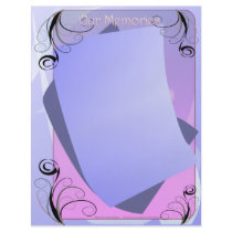 Wedding Memories Blank Album Pages Personalized Flyer