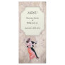 Wedding Menu 1920's Theme Customized Rack Card