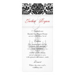 Wedding Menu Cards Chandelier Black White Rack Cards