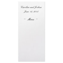 Wedding Menu Cards