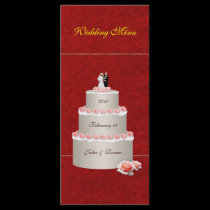 Wedding Menu rack cards