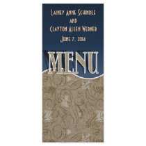 Wedding Menu Custom Rack Card