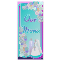 Wedding Menu Rack Card Template