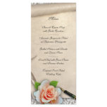 Wedding Menu Scroll Full Color Rack Card