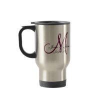 Wedding Monogram Bride Groom Date Wine Travel Mug by MonogramGalleryGifts Wedding Monogram Bride Groom Date Wine Travel Mug
