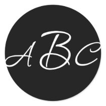 Wedding Monogram Initials Sticker stickers