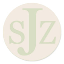 Wedding Monogram Logo stickers